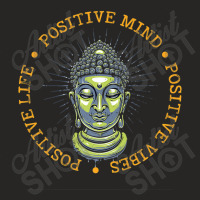 Buddhism Positive Life Positive Mind Buddha Meditation Ladies Fitted T-shirt | Artistshot