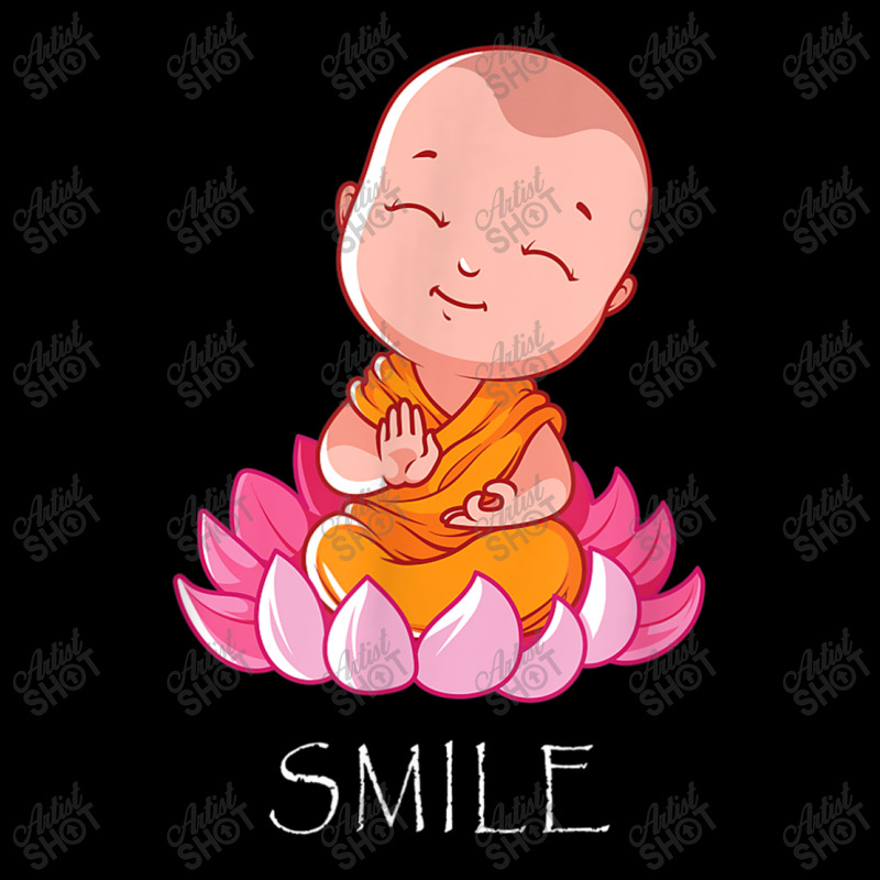 Buddhism Smile Baby Buddha On A Lotus Flower Yoga Long Sleeve Shirts | Artistshot