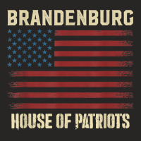 Brandenburg Last Name Surname American Flag Family T Shirt Ladies Fitted T-shirt | Artistshot