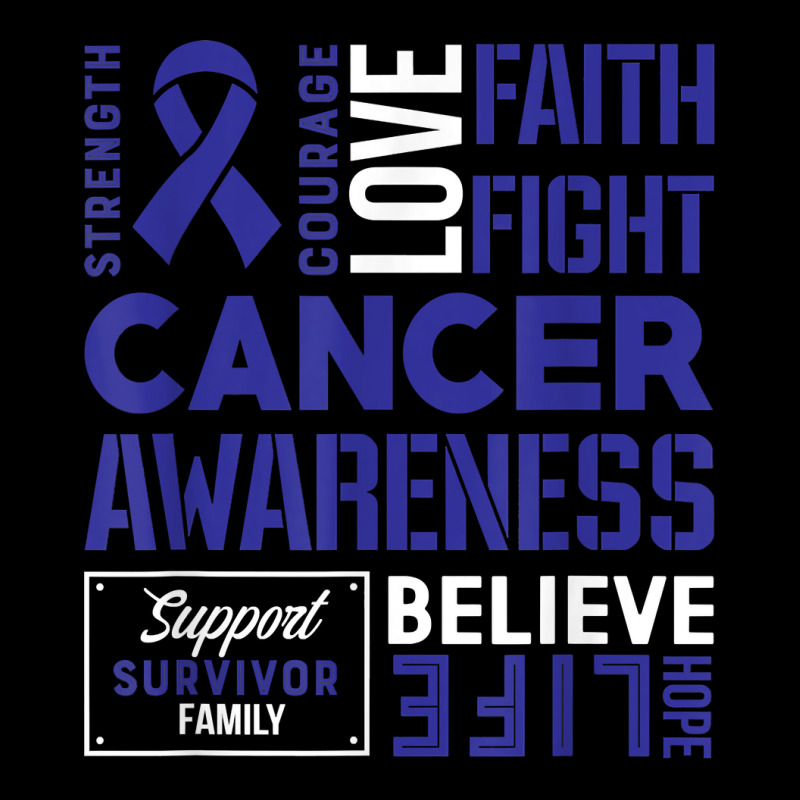 Colon Cancer Strength, Courage And Faith T Shirt Fleece Short | Artistshot