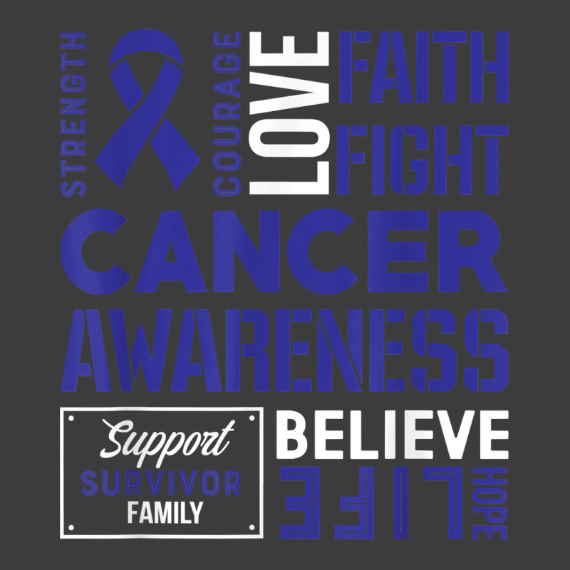 Colon Cancer Strength, Courage And Faith T Shirt Men's Polo Shirt | Artistshot