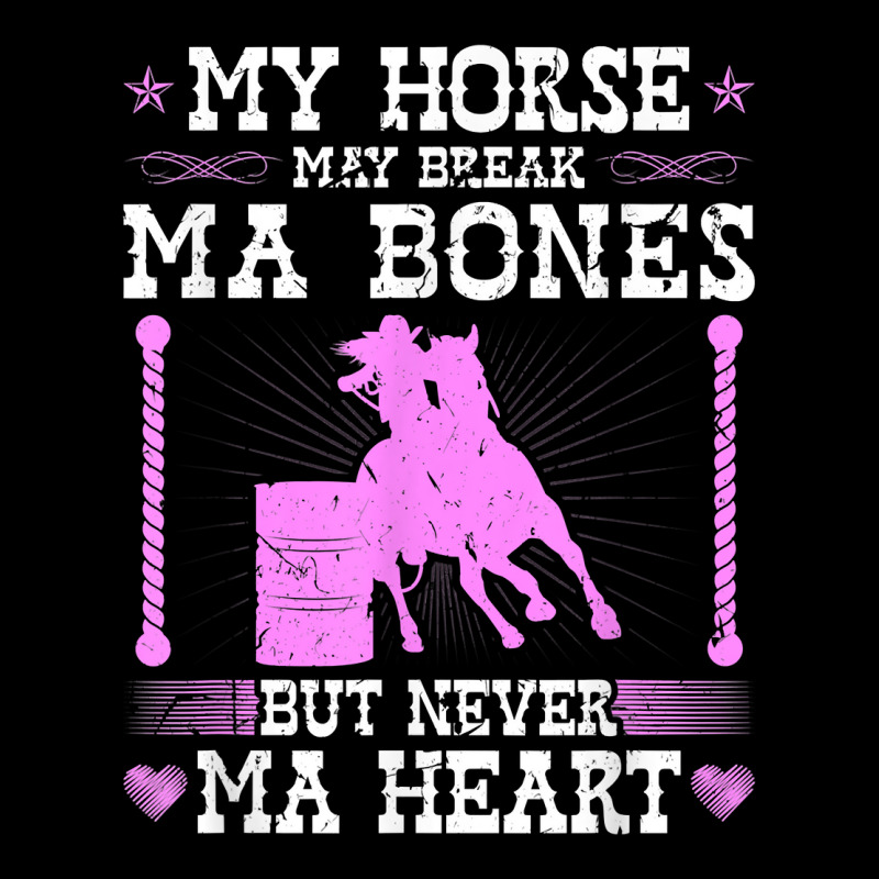 Barrel Racing Rodeo Horse Break Ma Bone Cowgirl Barrel Racer T Shirt Youth Zipper Hoodie by muhrlycogant3h | Artistshot