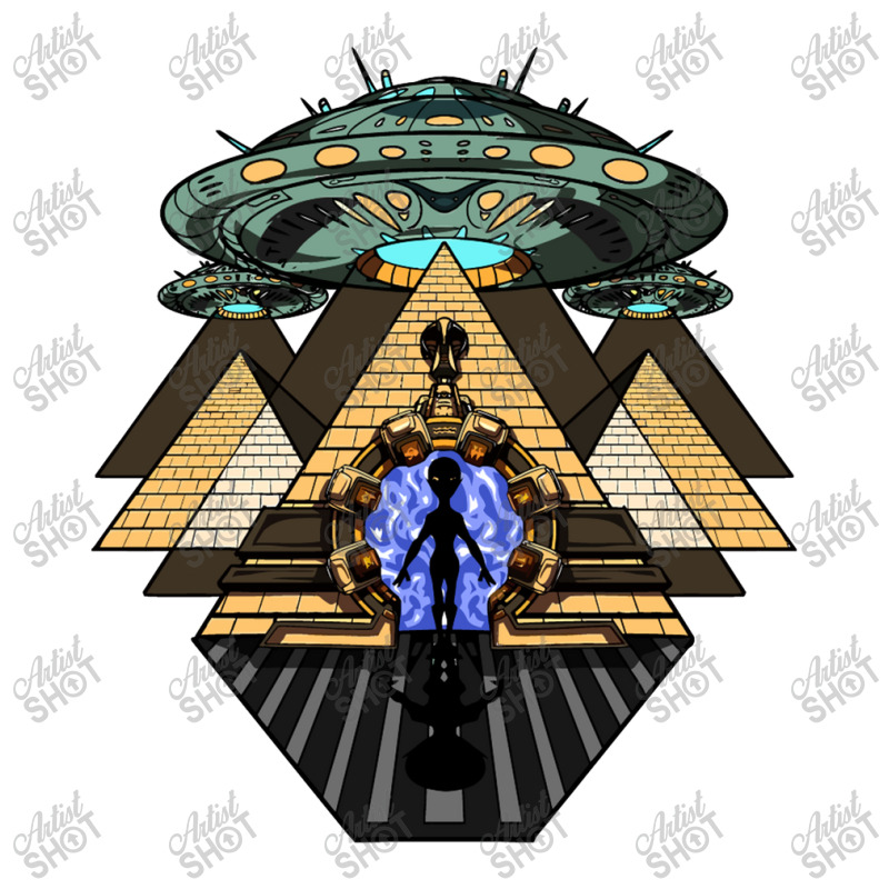 Alien Abduction Egyptian Pyramids Crewneck Sweatshirt | Artistshot