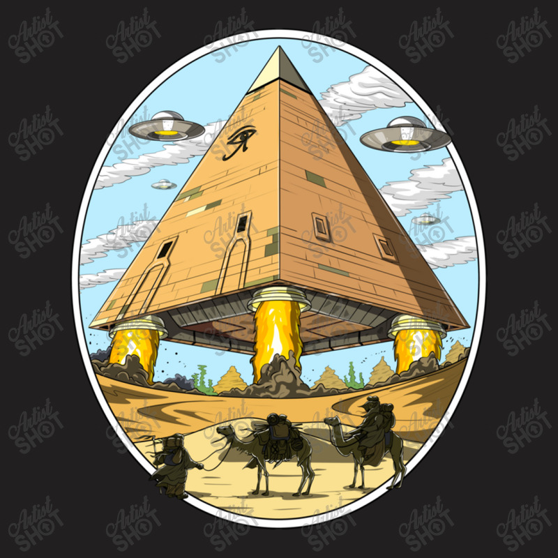 Hippie Alien Egyptian Pyramids 306 T-shirt | Artistshot