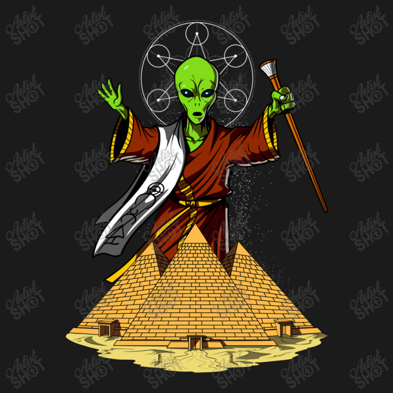 Hippie Alien Egyptian Pyramids 362 Full-length Apron | Artistshot