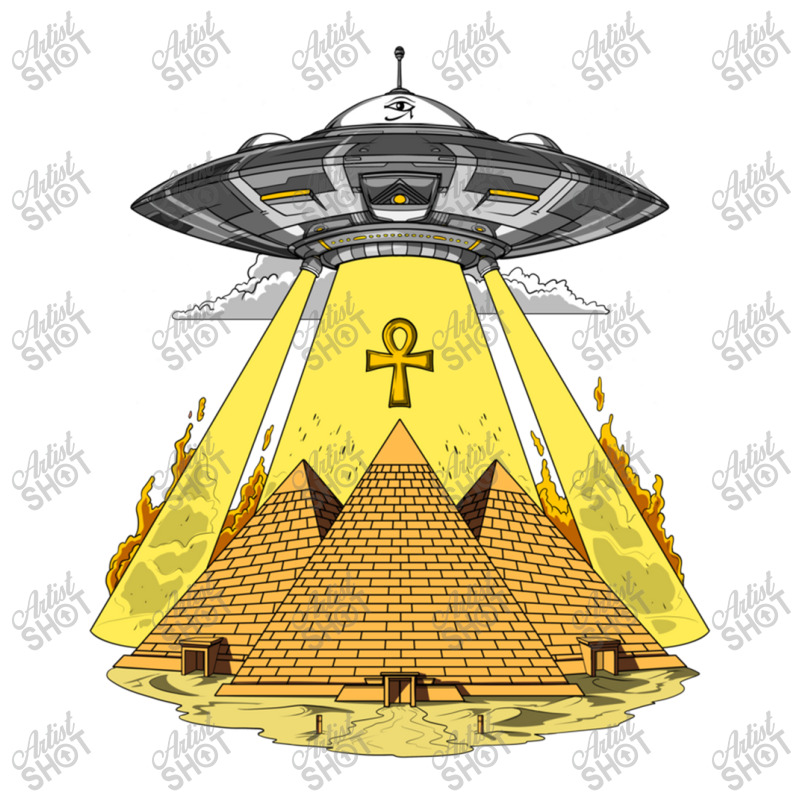 Hippie Alien Egyptian Pyramids Sticker | Artistshot