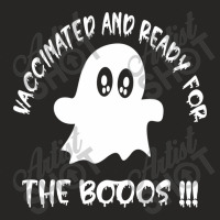 Vaccinated And Ready For The Boos !! -funny Halloween Gift - Ladies Fitted T-shirt | Artistshot