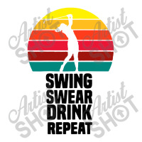 Womens Swing Swear Drink Repeat Long Sleeve Baby Bodysuit | Artistshot