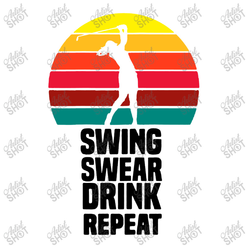 Womens Swing Swear Drink Repeat Long Sleeve Baby Bodysuit | Artistshot