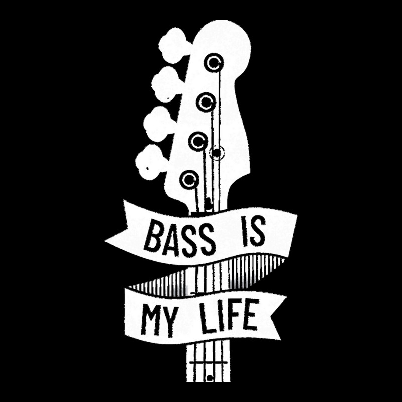 Bass Headstock T  Shirt Bass Is My Life Bass Guitar Headstock Dark The Men's 3/4 Sleeve Pajama Set by theaney | Artistshot