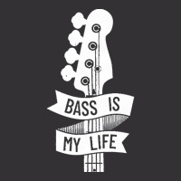 Bass Headstock T  Shirt Bass Is My Life Bass Guitar Headstock Dark The Vintage Hoodie | Artistshot