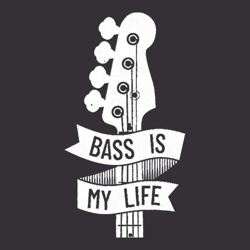 Bass Headstock T  Shirt Bass Is My Life Bass Guitar Headstock Dark The Vintage Hoodie by theaney | Artistshot