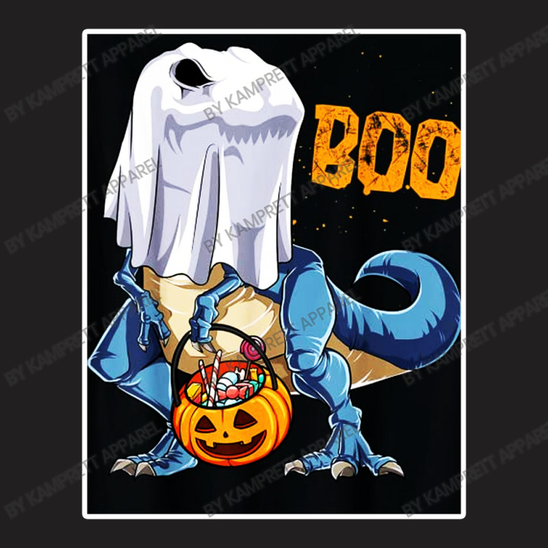 Ghost Dinosaur T Rex Funny Boo Halloween Gifts Men Pumpkin T-shirt | Artistshot