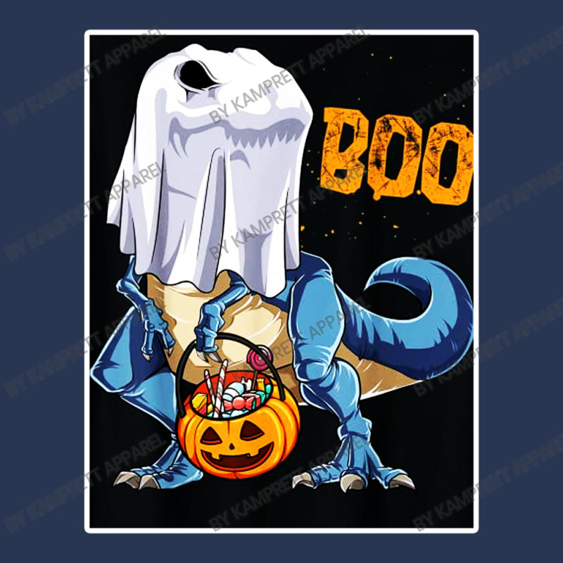 Ghost Dinosaur T Rex Funny Boo Halloween Gifts Men Pumpkin Men Denim Jacket | Artistshot