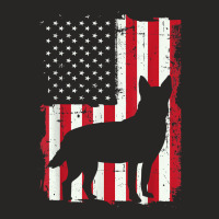 American Flag Usa Australian Cattle Dog Blue Red Heeler Gift T Shirt Ladies Fitted T-shirt | Artistshot