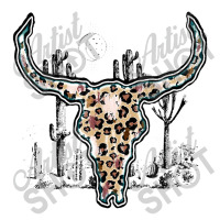 Cow Skull With Leopard Cute Western Cactus Rodeo 3/4 Sleeve Shirt | Artistshot