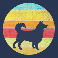 Border Collie Vintage T  Shirt Border Collie Vintage Rainbow Silhouett Ladies Denim Jacket | Artistshot