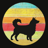 Border Collie Vintage T  Shirt Border Collie Vintage Rainbow Silhouett Scorecard Crop Tee | Artistshot