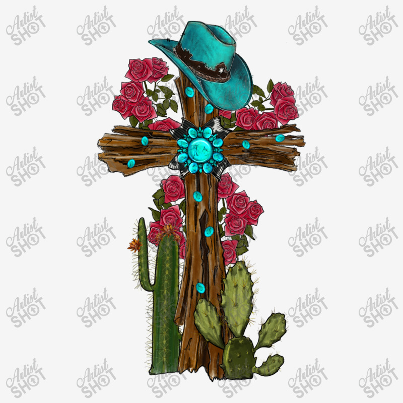 Cross Gemstone Cactus Roses Cowboy Hat Baby Bibs | Artistshot