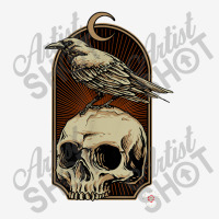 Edgar Allan Poe Nevermore Skull And Raven Memento Mori Drawstring Bags | Artistshot