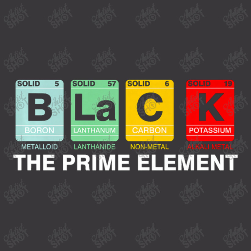 Black The Prime Element Black History Month Periodic Table T S Ladies Curvy T-Shirt by michaelnaher | Artistshot