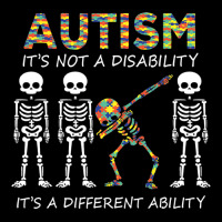 Autism Its A Different Ability Dabbing Skeleton Pocket T-shirt | Artistshot