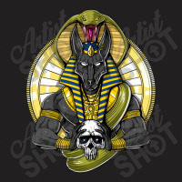 Hippie Egyptian Mythology God Anubis T-shirt | Artistshot