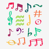 Funny Colorful Musical Notes Symbol Music Lovers Men Women T Shirt Adjustable Cap | Artistshot