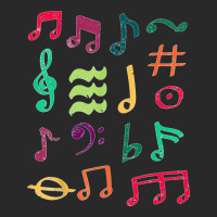 Funny Colorful Musical Notes Symbol Music Lovers Men Women T Shirt Printed Hat | Artistshot