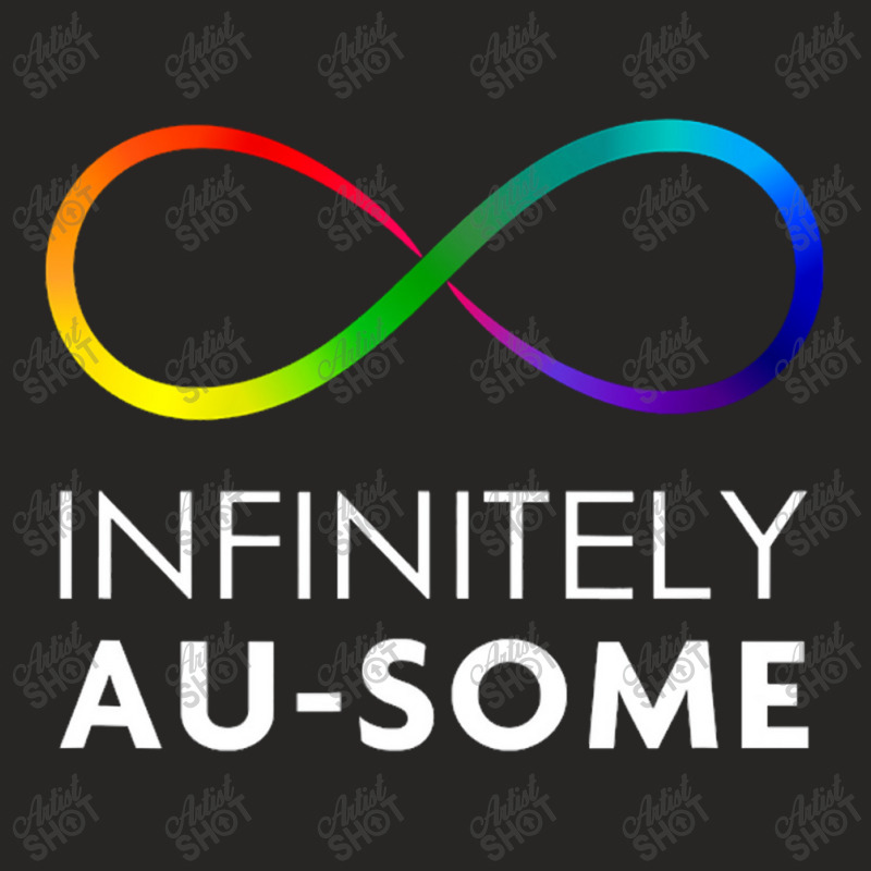 Red Instead Autism   Infinitely Au Some Infinity Ladies Fitted T-Shirt by daniellepaine | Artistshot