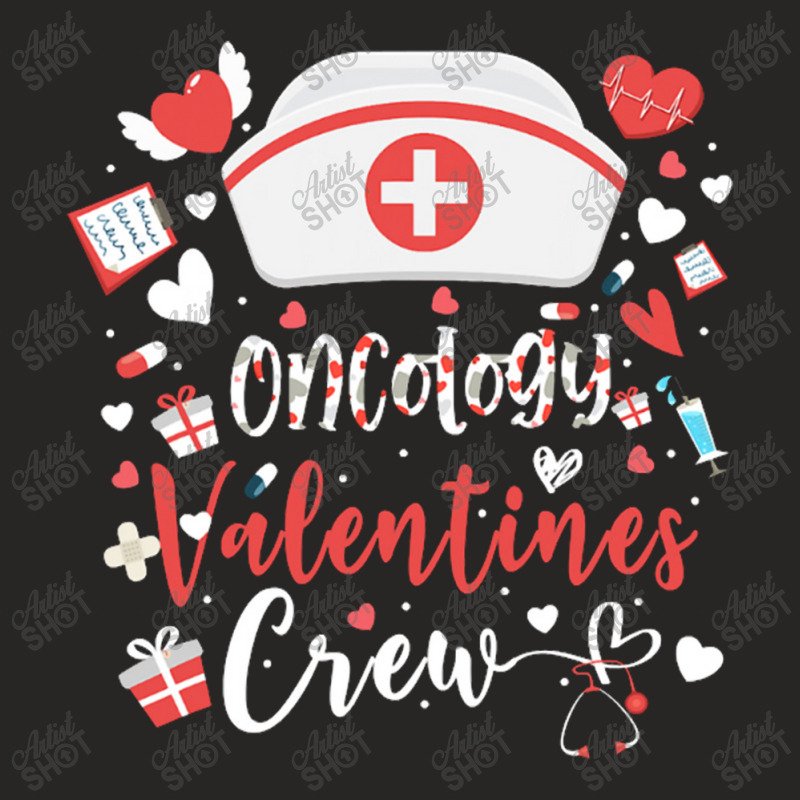 Oncology Valentines Tee Nurse Crew Family Group Nursing Ladies Fitted T-Shirt by daniellepaine | Artistshot