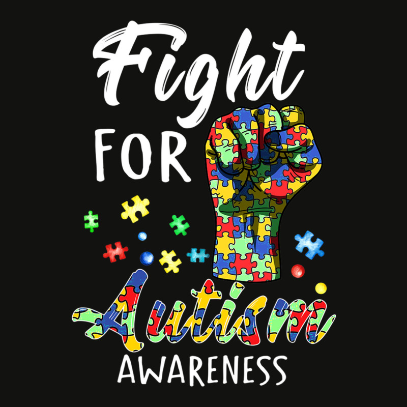 Fight For Autism Awareness World Autism Awareness Day Scorecard Crop Tee by BrennleyBrown | Artistshot