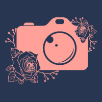 Photographer T  Shirt Pink Camera Silhouette T  Shirt Ladies Denim Jacket | Artistshot