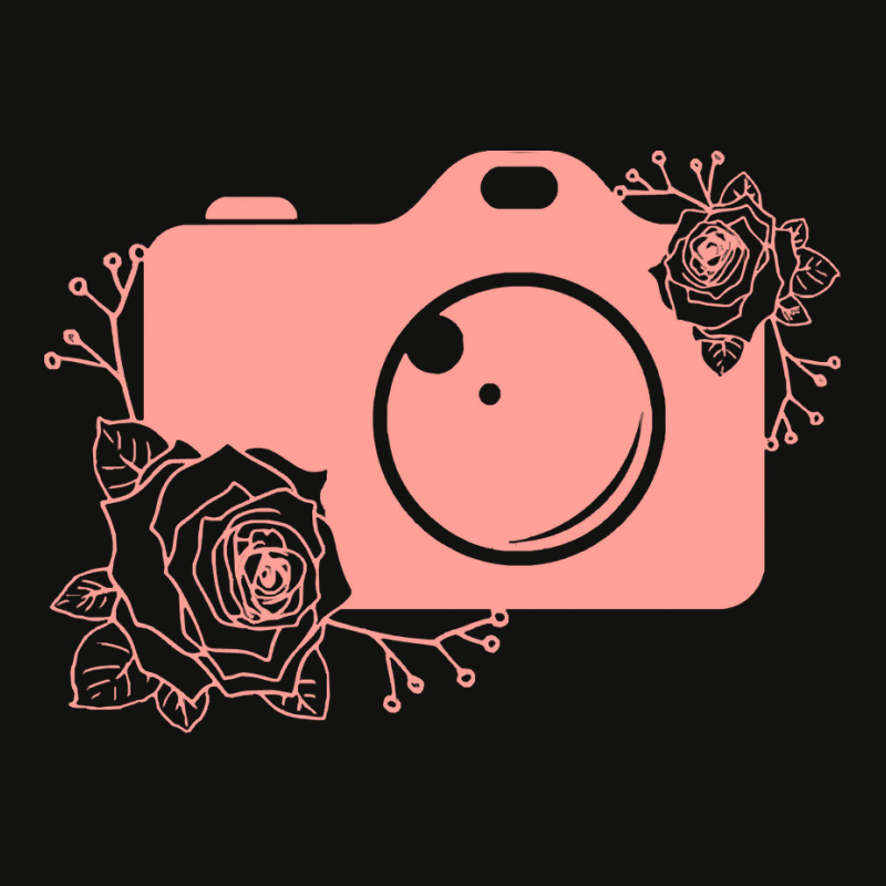 Photographer T  Shirt Pink Camera Silhouette T  Shirt Scorecard Crop Tee by candlegoodwill | Artistshot