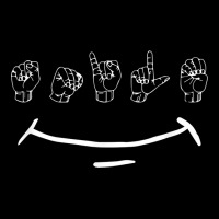 Smile American Sign Language Asl Deaf Person And Children T Shirt Baby Tee | Artistshot