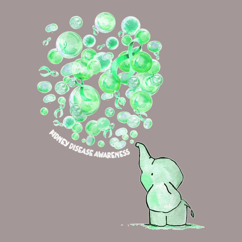 Womens Elephant Blowing Up Green Balloons Kidney Disease Awareness V N Vintage Short by James William | Artistshot