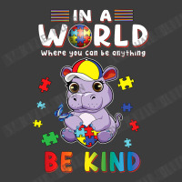 In A World Where You Can Be Anything Hippo Be Kind Autism Men's Polo Shirt | Artistshot