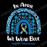 In April We Wear Blue Rainbow Puzzle Autism Awareness Zipper Hoodie | Artistshot