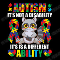 Its Not A Disability Different Ability Autism Raccoon V-neck Tee | Artistshot