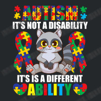 Its Not A Disability Different Ability Autism Raccoon Crewneck Sweatshirt | Artistshot