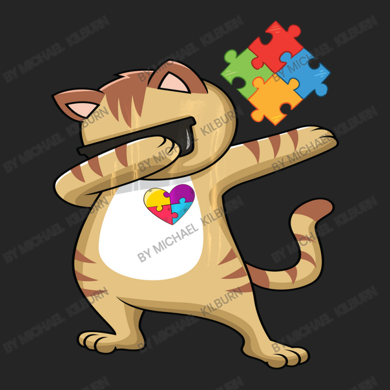 Kitty Puzzle Piece Autism Awareness Unisex Hoodie by Michael	Kilburn | Artistshot