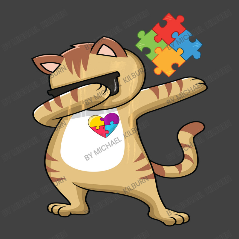 Kitty Puzzle Piece Autism Awareness Vintage T-Shirt by Michael	Kilburn | Artistshot