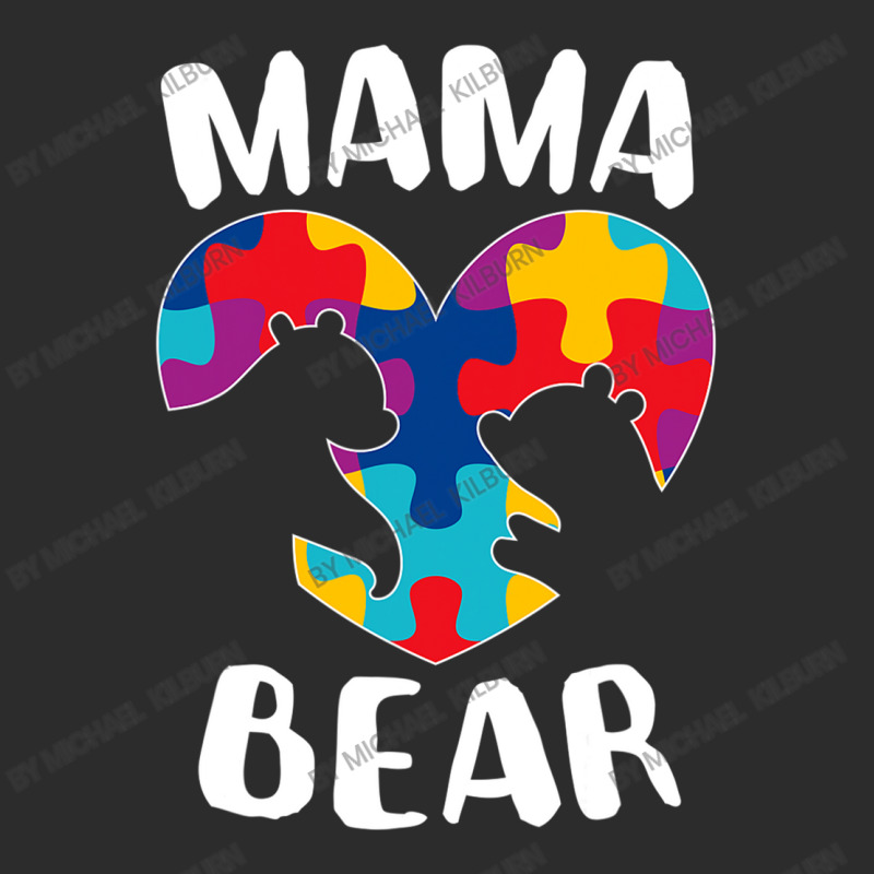 Mama Bear Autism Awareness Puzzle Piece Support Autistic Mom Funny Exclusive T-shirt by Michael	Kilburn | Artistshot