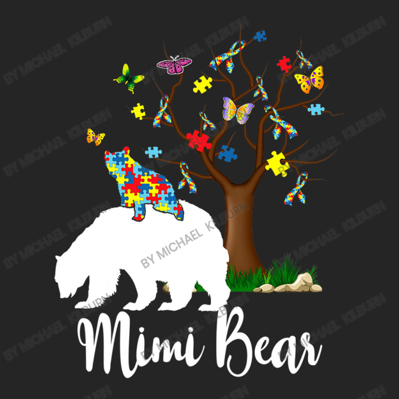 Mimi Bear Autism Awareness Love Support Unisex Hoodie by Michael	Kilburn | Artistshot