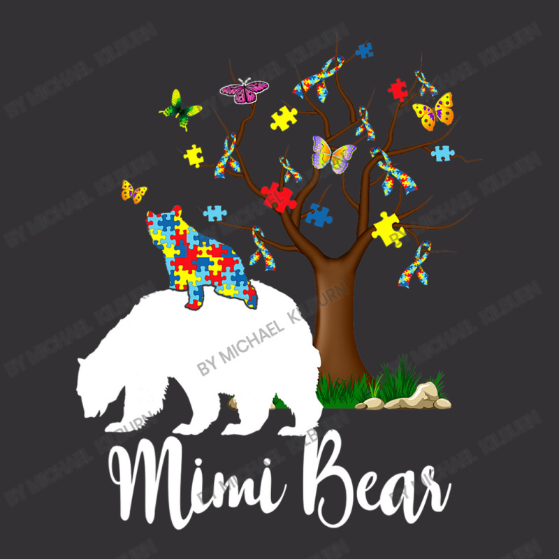 Mimi Bear Autism Awareness Love Support Vintage Short by Michael	Kilburn | Artistshot