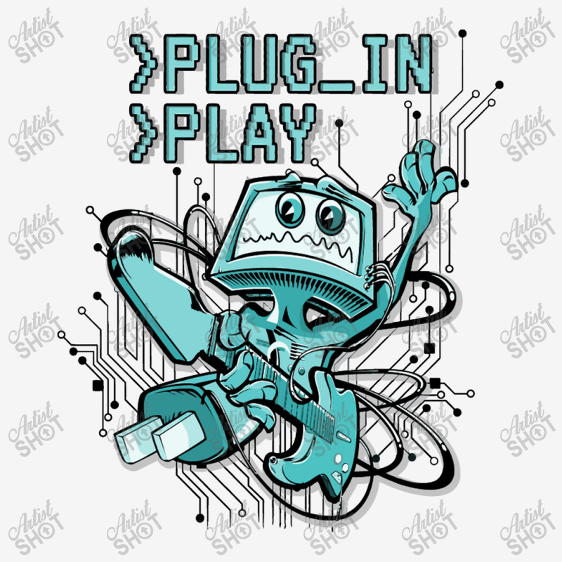 Plug In  Play Music Geek Cartoon Adjustable Cap by nanadesi | Artistshot