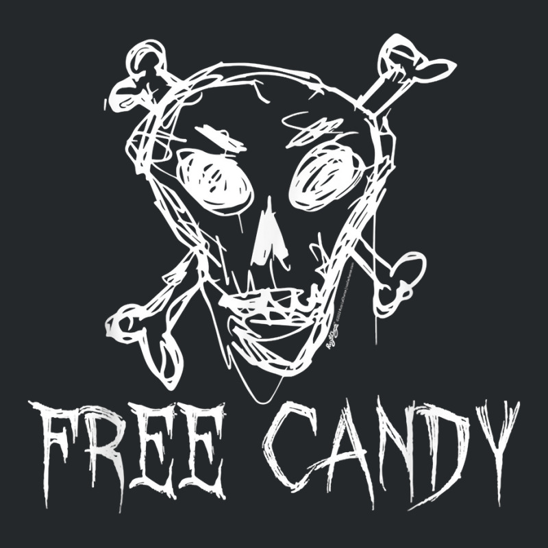 Free Candy Halloween Costume Word Design T Shirt Crewneck Sweatshirt | Artistshot