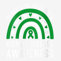 Womens In March We Wear Green Rainbow Kidney Disease Awareness V Neck  Adjustable Cap | Artistshot