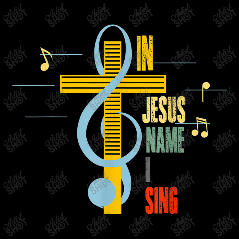 Jesus In Jesus Name I Sing Music Note Cross Vintage Youth Zipper Hoodie by criticizematter | Artistshot