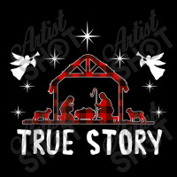 Jesus Christmas Nativity True Story Of Jesus Birth With Red Plaid Toddler Sweatshirt | Artistshot